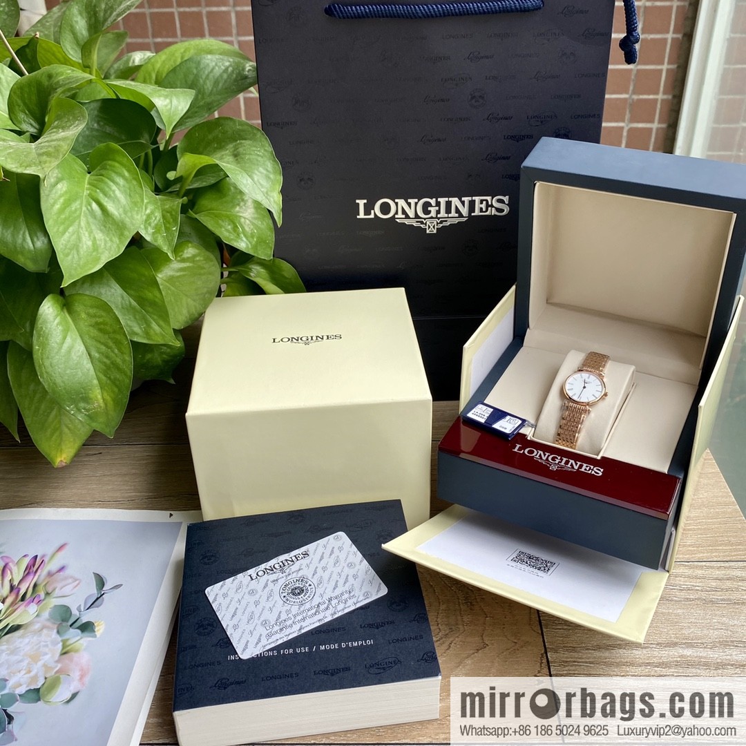 Ultra-thin 4mm~ Longines Garland Series - Elegant Luxury Ladies Quartz Watch