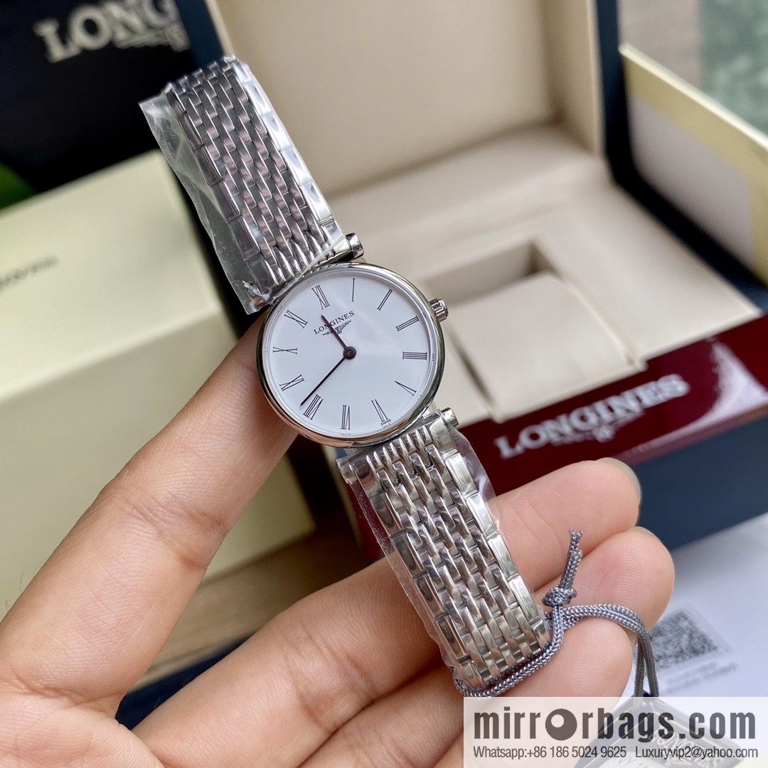 Ultra-thin 4mm~ Longines Garland Series - Elegant Luxury Ladies Quartz Watch