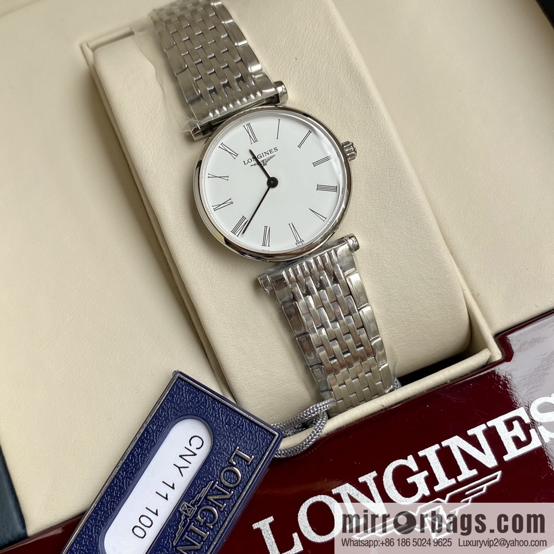 Ultra-thin 4mm~ Longines Garland Series - Elegant Luxury Ladies Quartz Watch