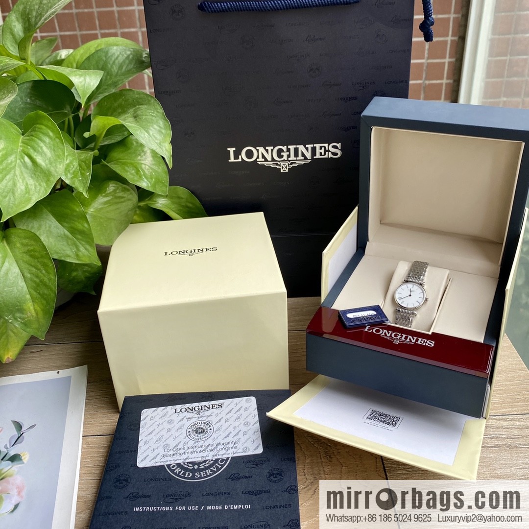 Ultra-thin 4mm~ Longines Garland Series - Elegant Luxury Ladies Quartz Watch