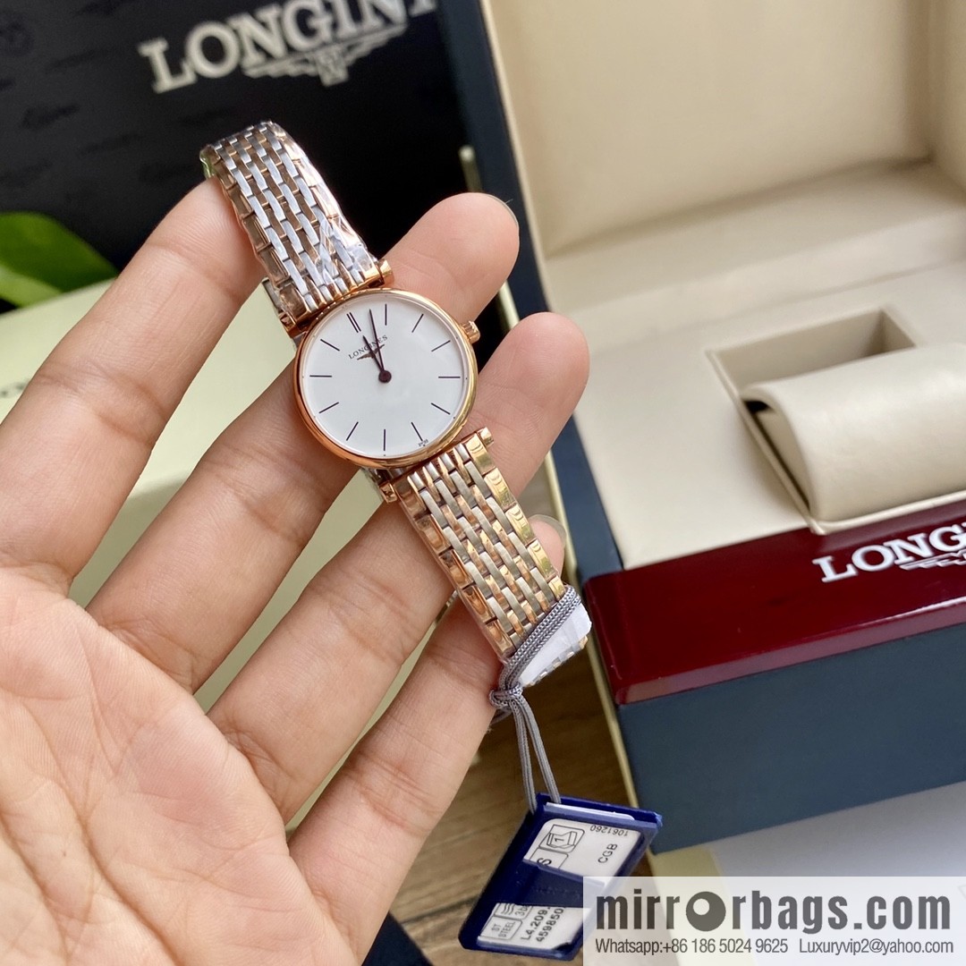 Ultra-thin 4mm~ Longines Garland Series - Elegant Luxury Ladies Quartz Watch
