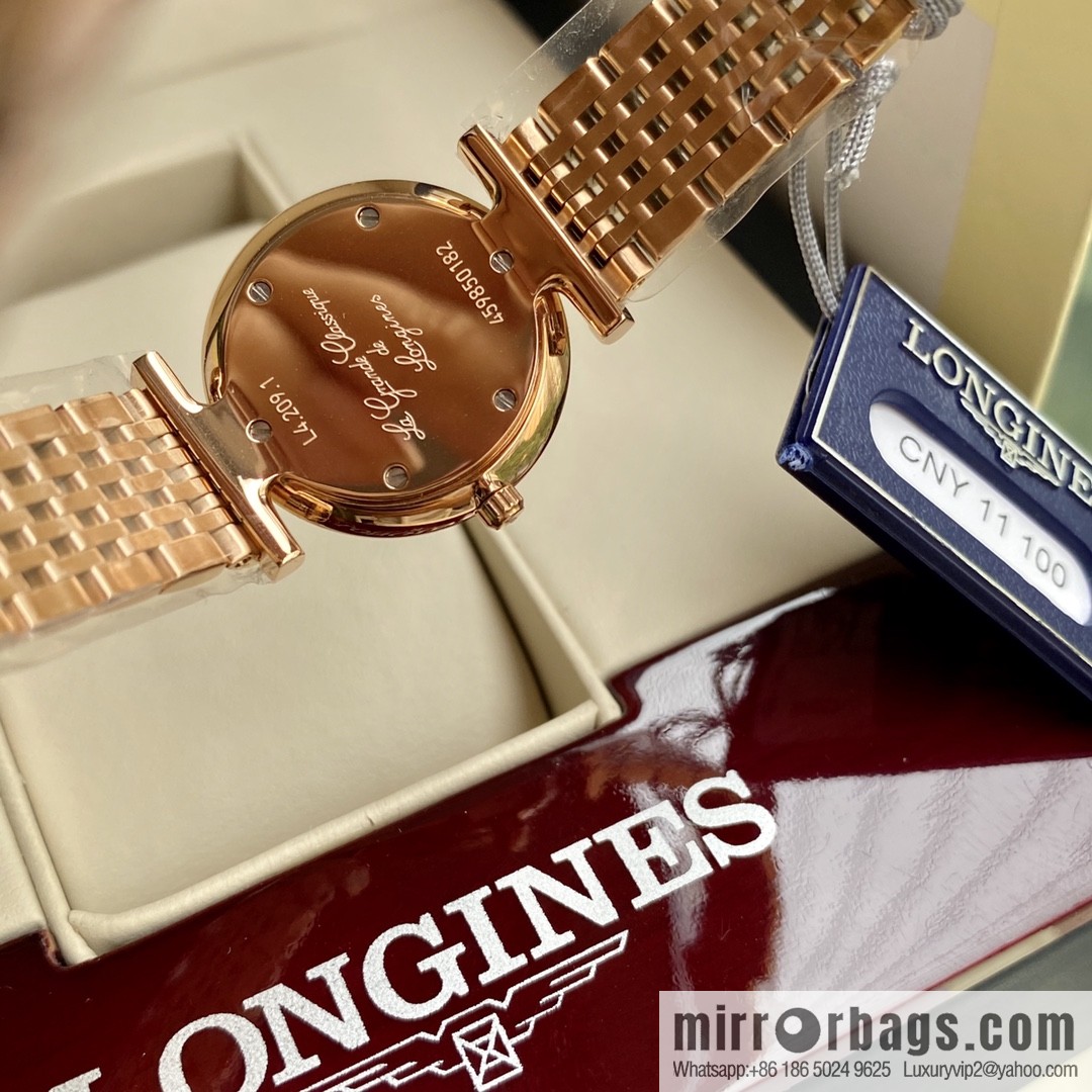 Ultra-thin 4mm~ Longines Garland Series - Elegant Luxury Ladies Quartz Watch