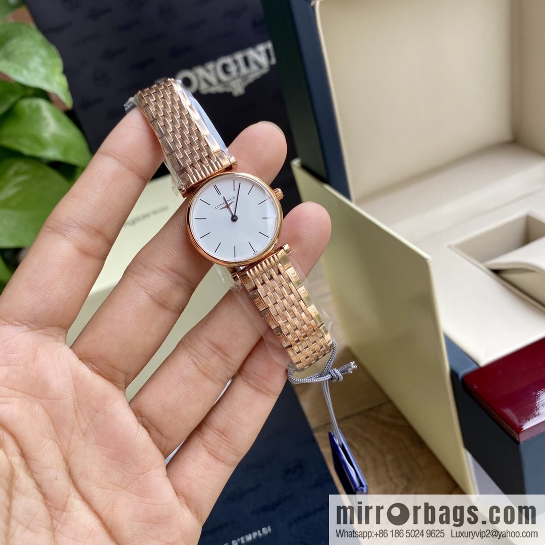 Ultra-thin 4mm~ Longines Garland Series - Elegant Luxury Ladies Quartz Watch