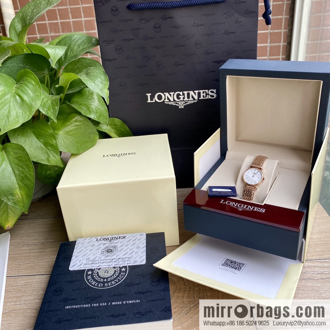 Ultra-thin 4mm~ Longines Garland Series - Elegant Luxury Ladies Quartz Watch