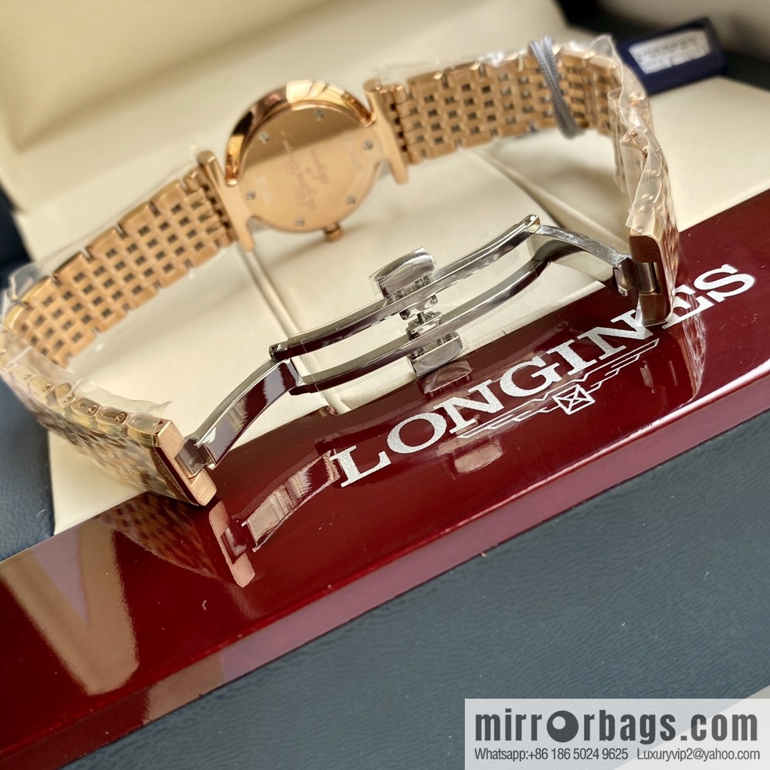 Ultra-thin 4mm~ Longines Garland Series - Elegant Luxury Ladies Quartz Watch