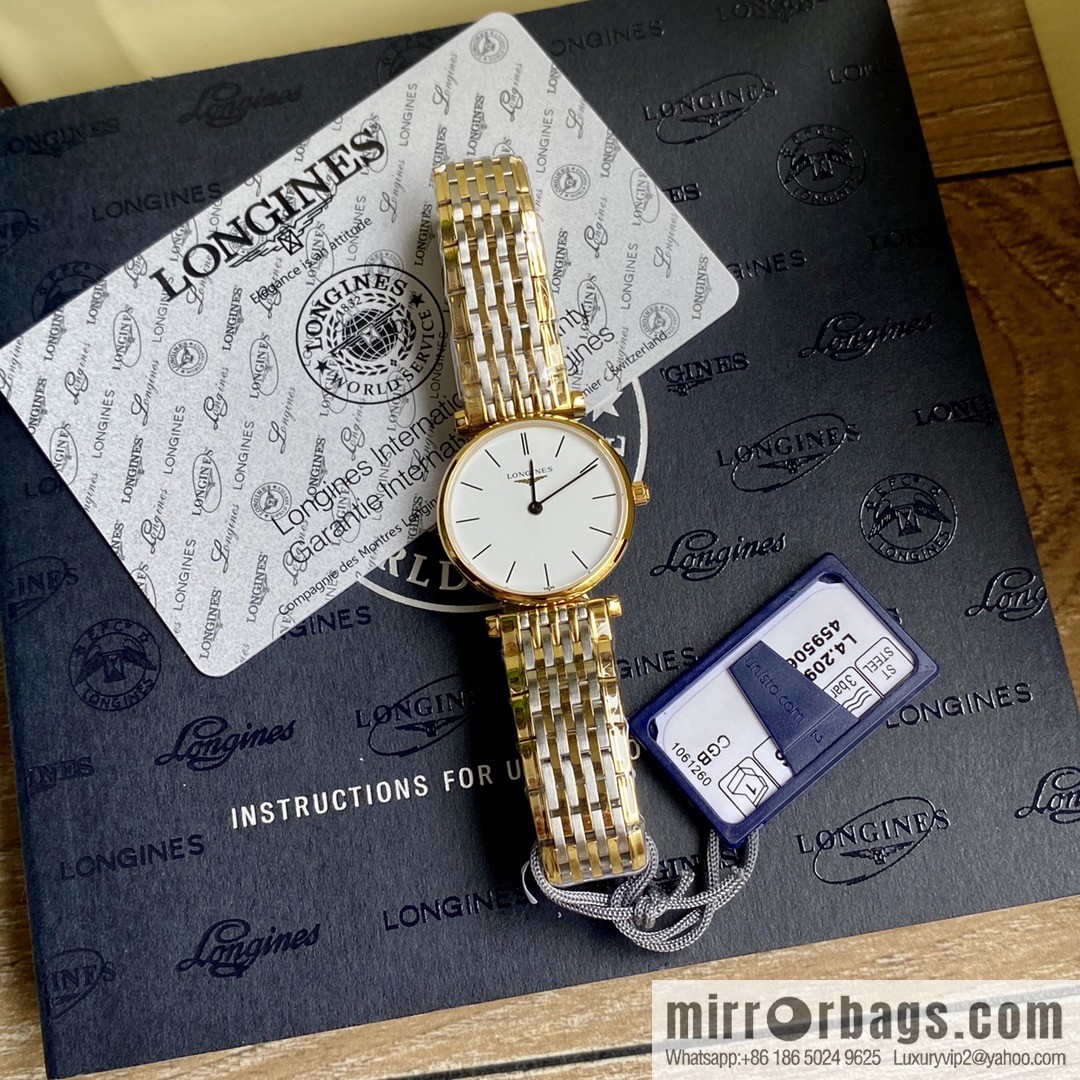 Ultra-thin 4mm~ Longines Garland Series - Elegant Luxury Ladies Quartz Watch