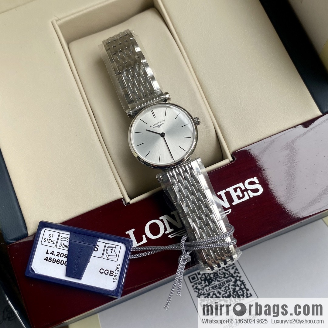 Ultra-thin 4mm~ Longines Garland Series - Elegant Luxury Ladies Quartz Watch