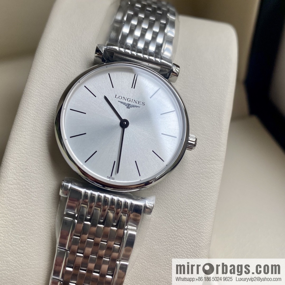 Ultra-thin 4mm~ Longines Garland Series - Elegant Luxury Ladies Quartz Watch