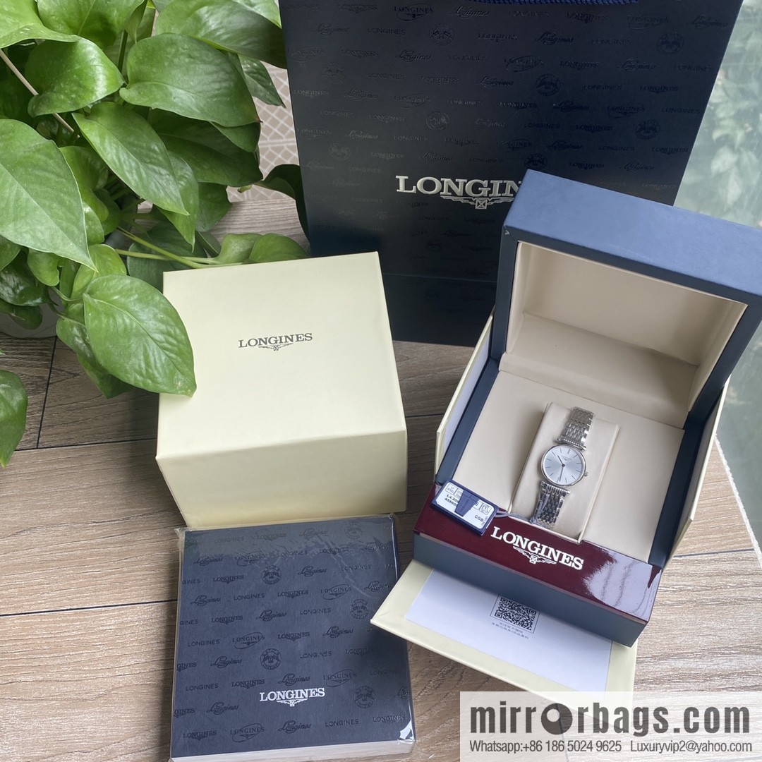 Ultra-thin 4mm~ Longines Garland Series - Elegant Luxury Ladies Quartz Watch