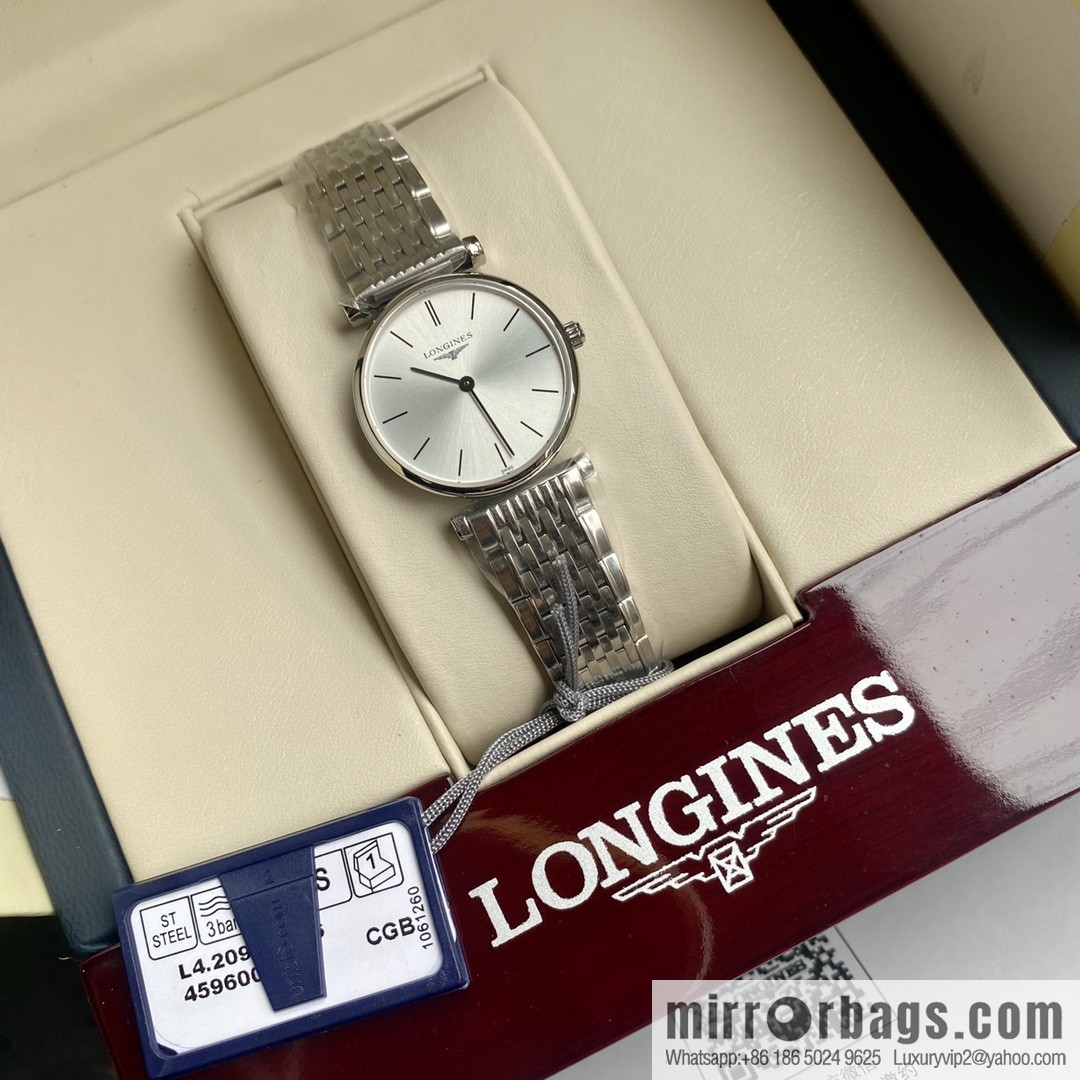 Ultra-thin 4mm~ Longines Garland Series - Elegant Luxury Ladies Quartz Watch