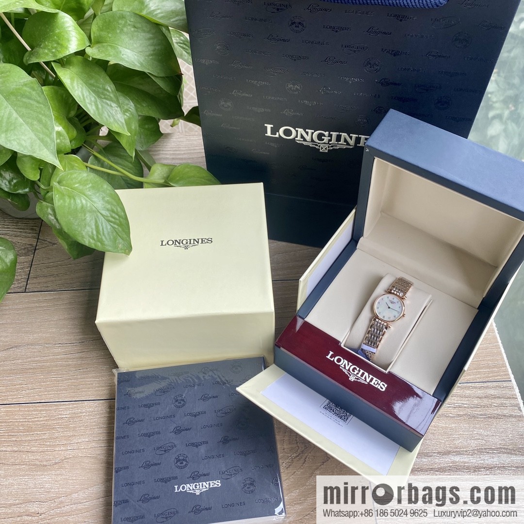 Ultra-thin 4mm~ Longines Garland Series - Elegant Luxury Ladies Quartz Watch