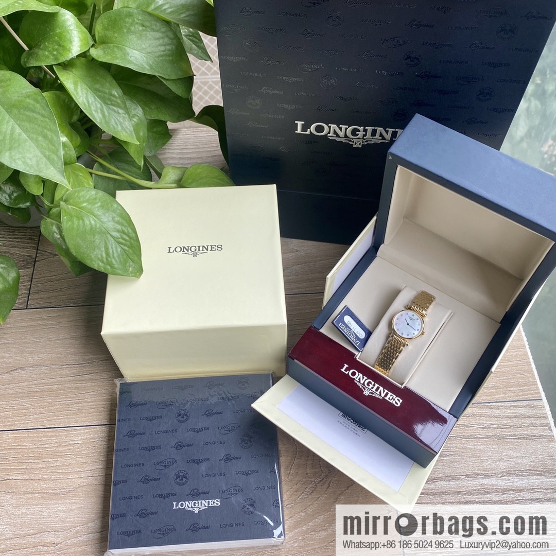 Ultra-thin 4mm~ Longines Garland Series - Elegant Luxury Ladies Quartz Watch