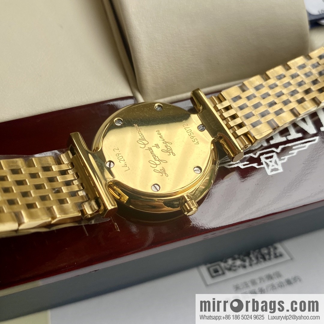 Ultra-thin 4mm~ Longines Garland Series - Elegant Luxury Ladies Quartz Watch