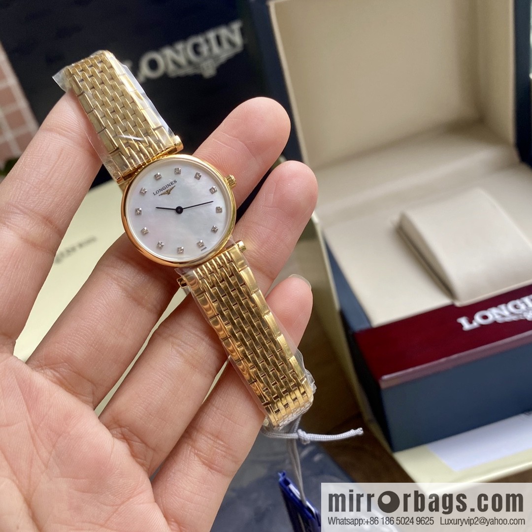 Ultra-thin 4mm~ Longines Garland Series - Elegant Luxury Ladies Quartz Watch