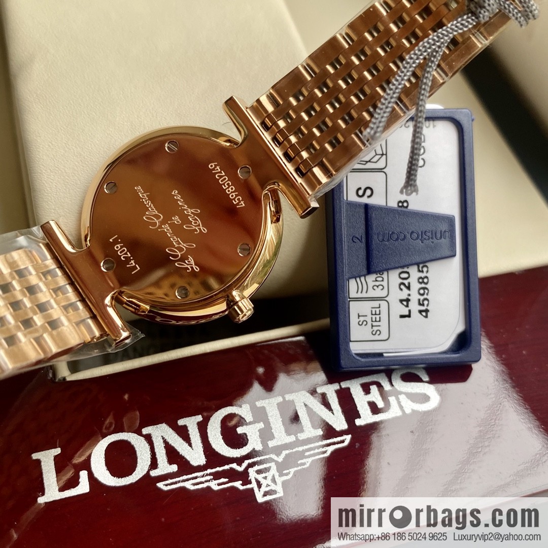 Ultra-thin 4mm~ Longines Garland Series - Elegant Luxury Ladies Quartz Watch