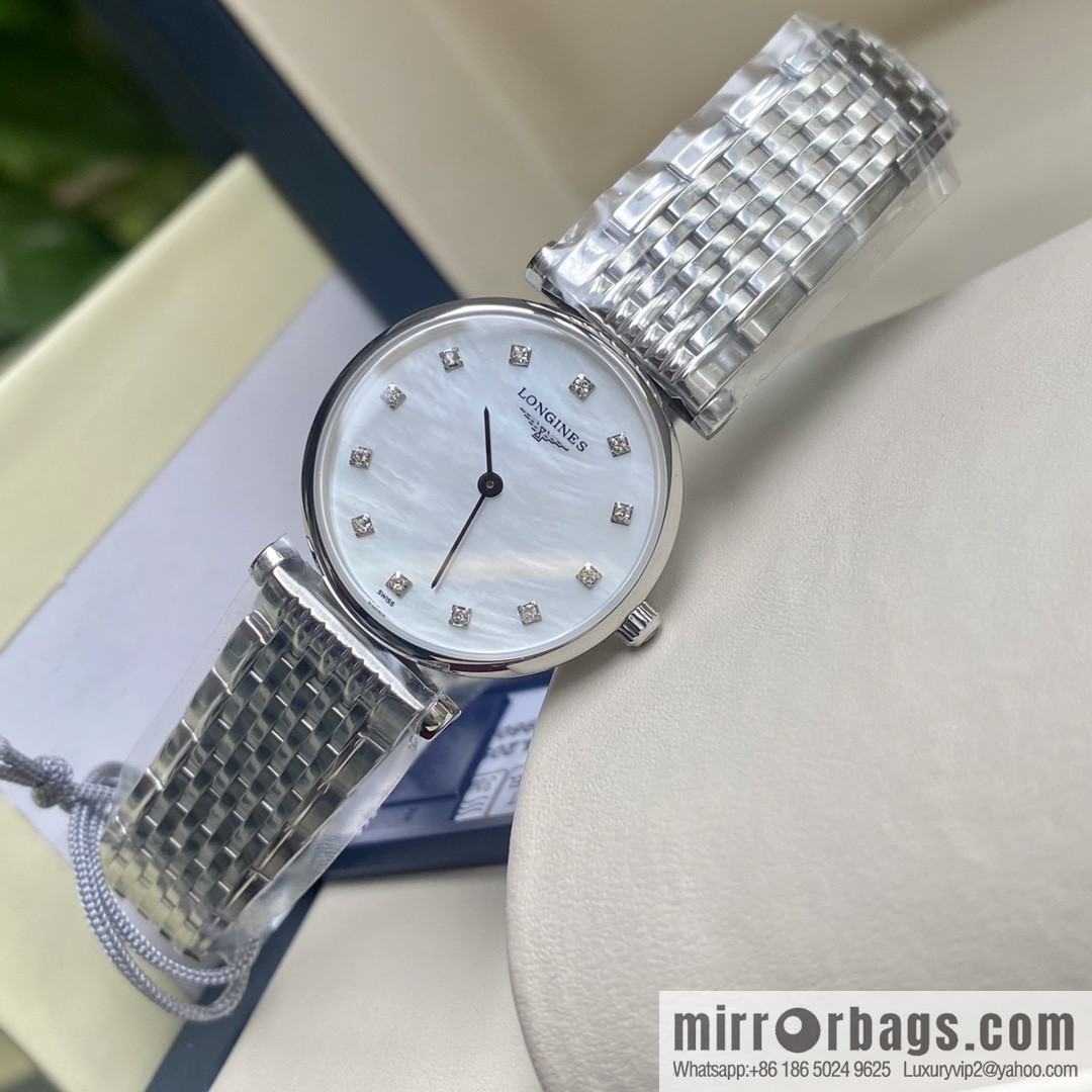 Ultra-thin 4mm~ Longines Garland Series - Elegant Luxury Ladies Quartz Watch