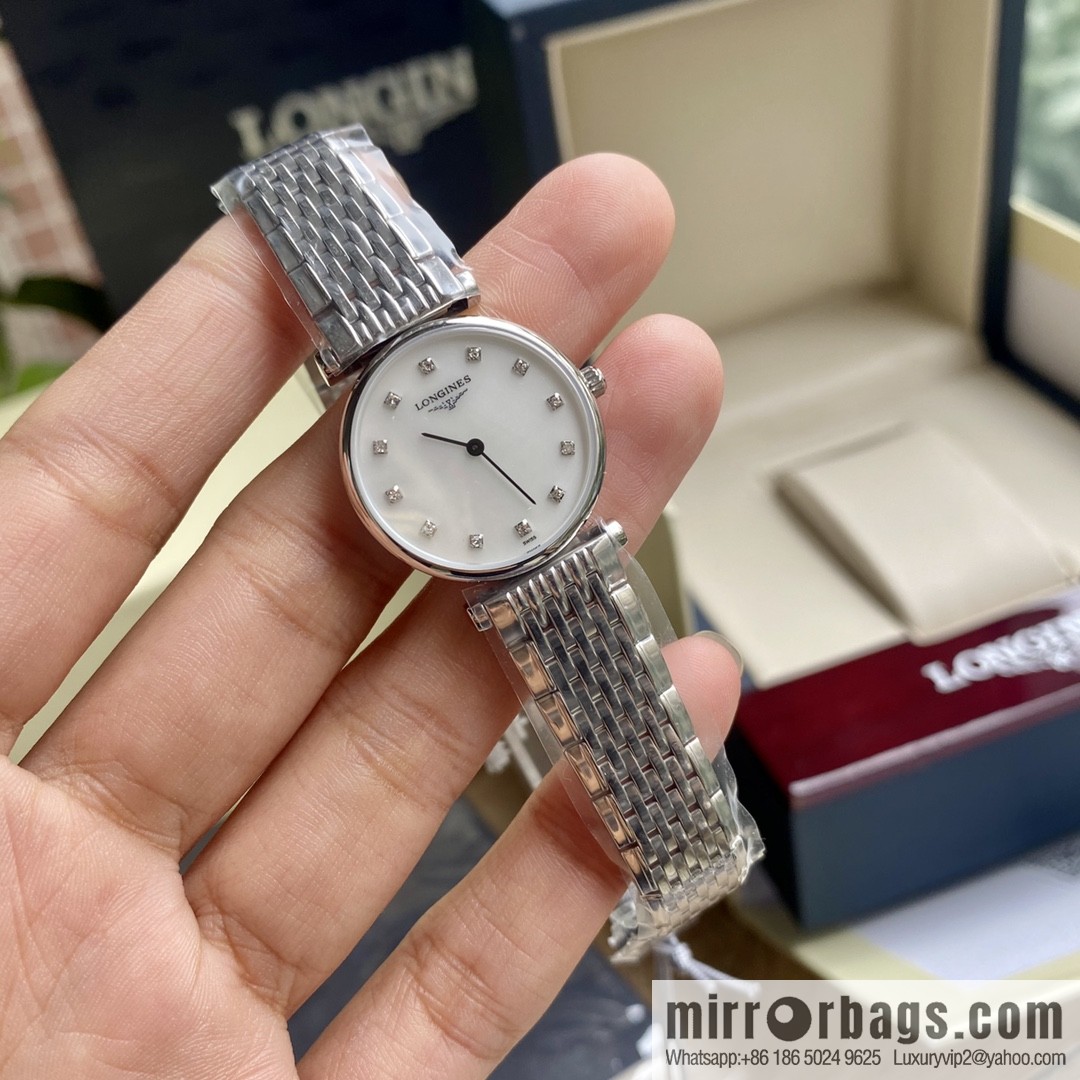 Ultra-thin 4mm~ Longines Garland Series - Elegant Luxury Ladies Quartz Watch