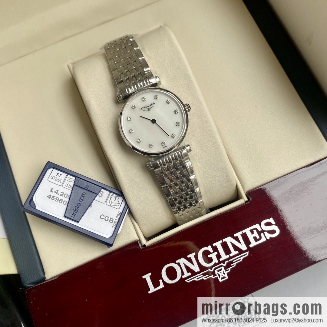 Ultra-thin 4mm~ Longines Garland Series - Elegant Luxury Ladies Quartz Watch