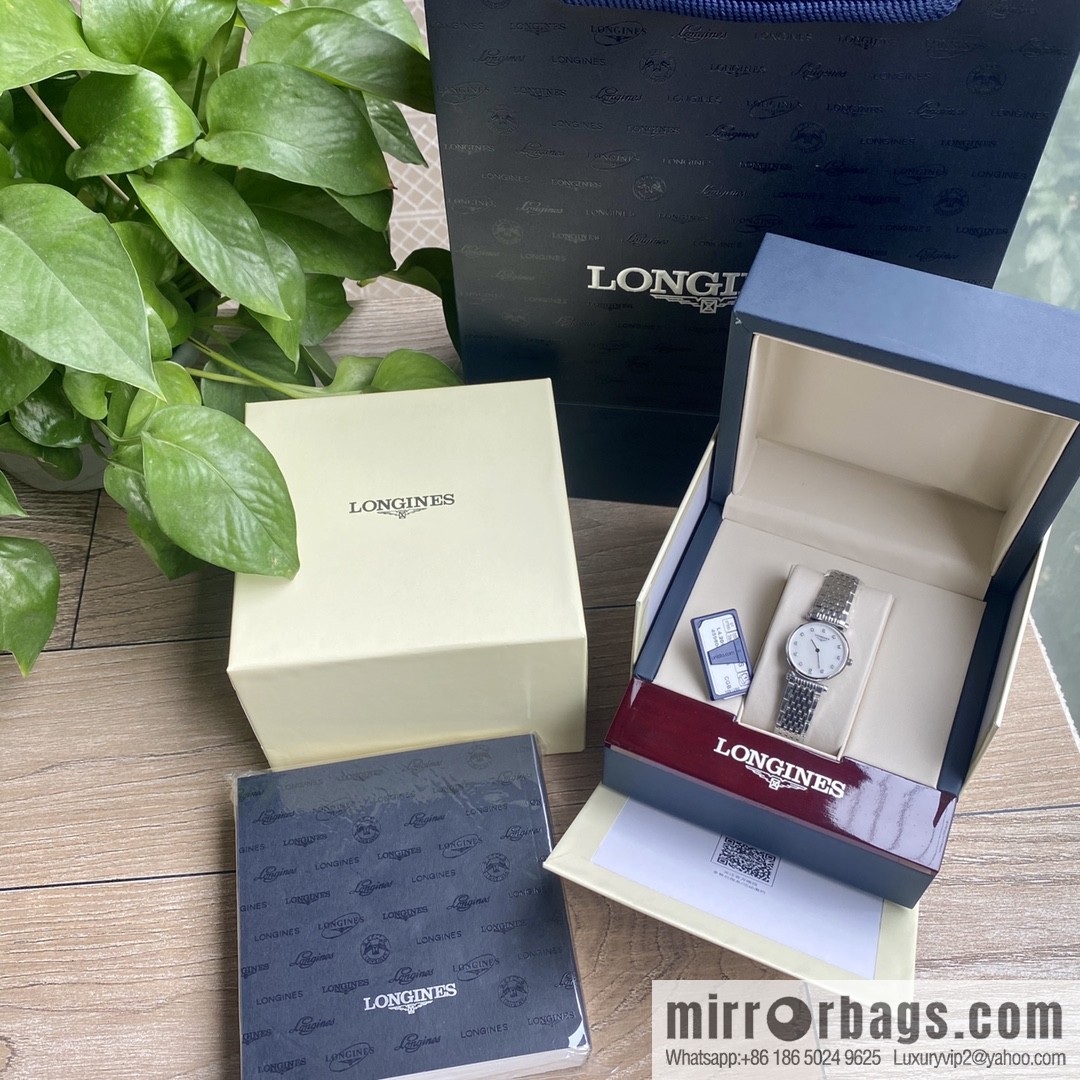 Ultra-thin 4mm~ Longines Garland Series - Elegant Luxury Ladies Quartz Watch