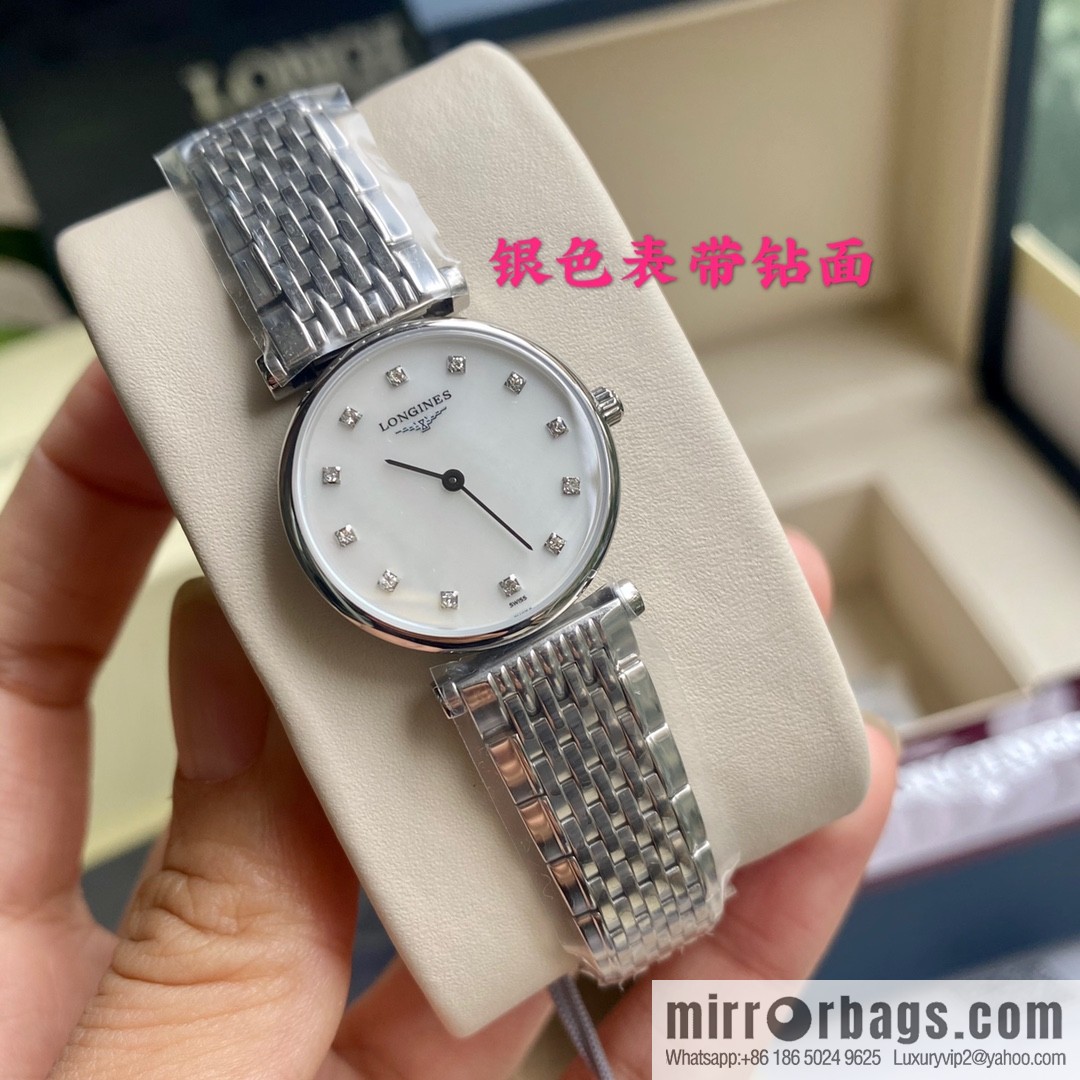 Ultra-thin 4mm~ Longines Garland Series - Elegant Luxury Ladies Quartz Watch