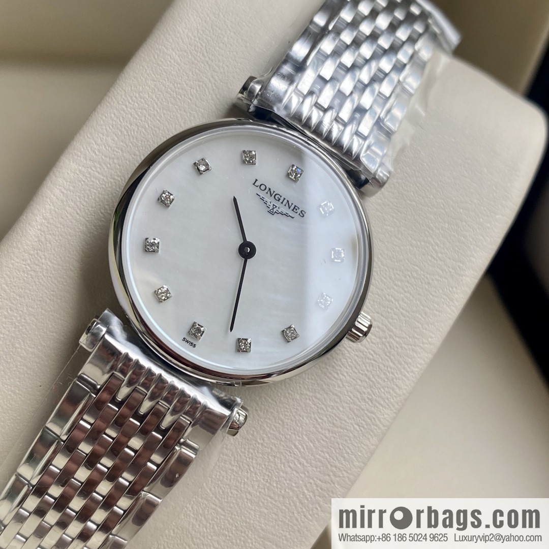 Ultra-thin 4mm~ Longines Garland Series - Elegant Luxury Ladies Quartz Watch