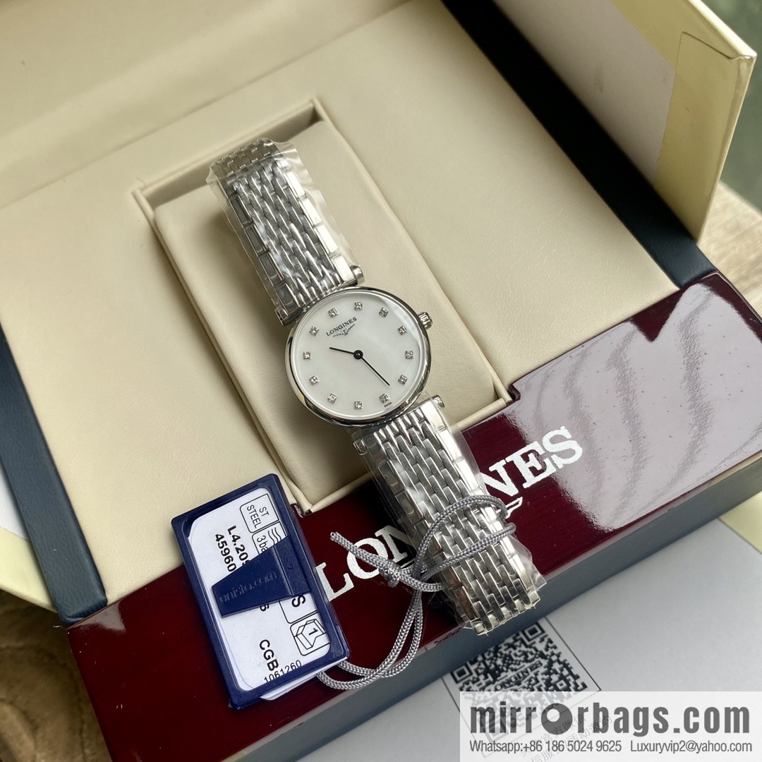 Ultra-thin 4mm~ Longines Garland Series - Elegant Luxury Ladies Quartz Watch