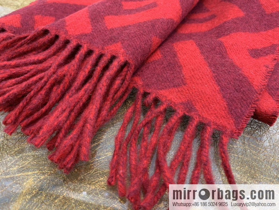 FENDI Fendi FF Vintage Style 100% Cashmere Scarf