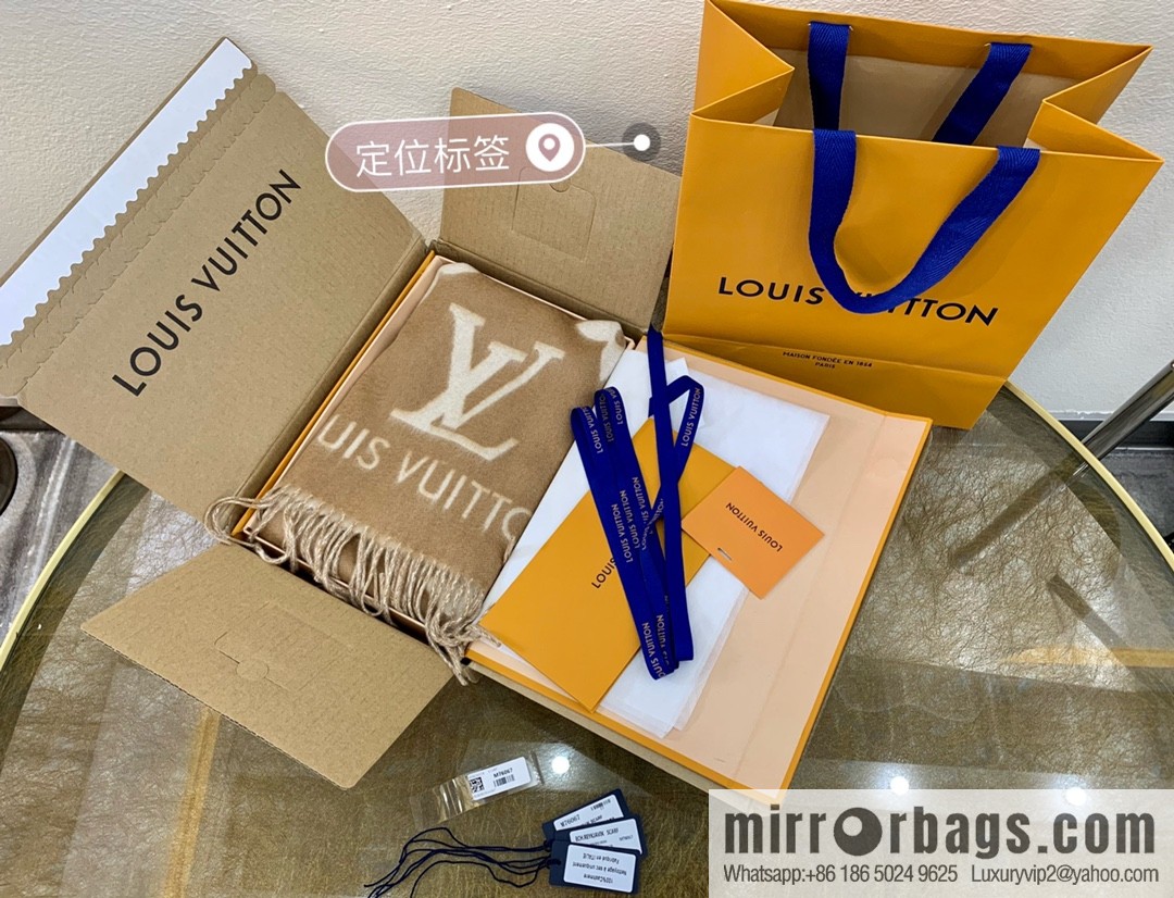 LV Louis Vuitton fringed trim 100% cashmere Reykjavik scarf M75704 #M75505 #M71040 #M71041 #M76637 #M76067