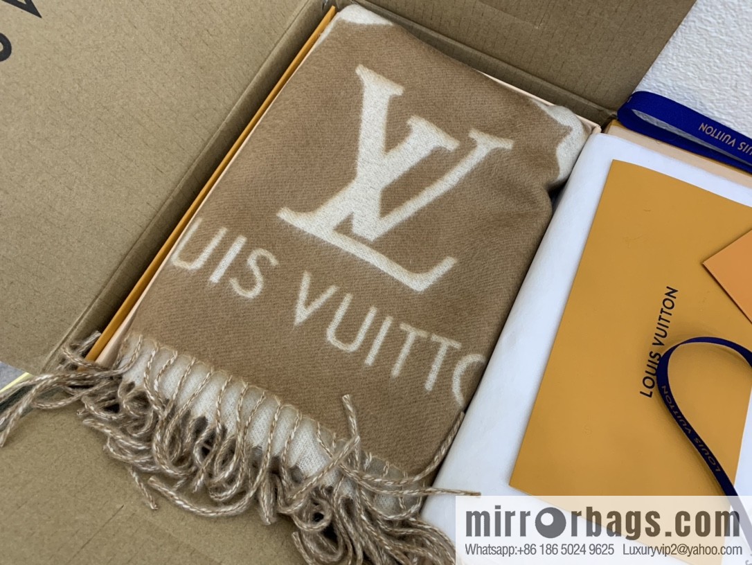 LV Louis Vuitton fringed trim 100% cashmere Reykjavik scarf M75704 #M75505 #M71040 #M71041 #M76637 #M76067