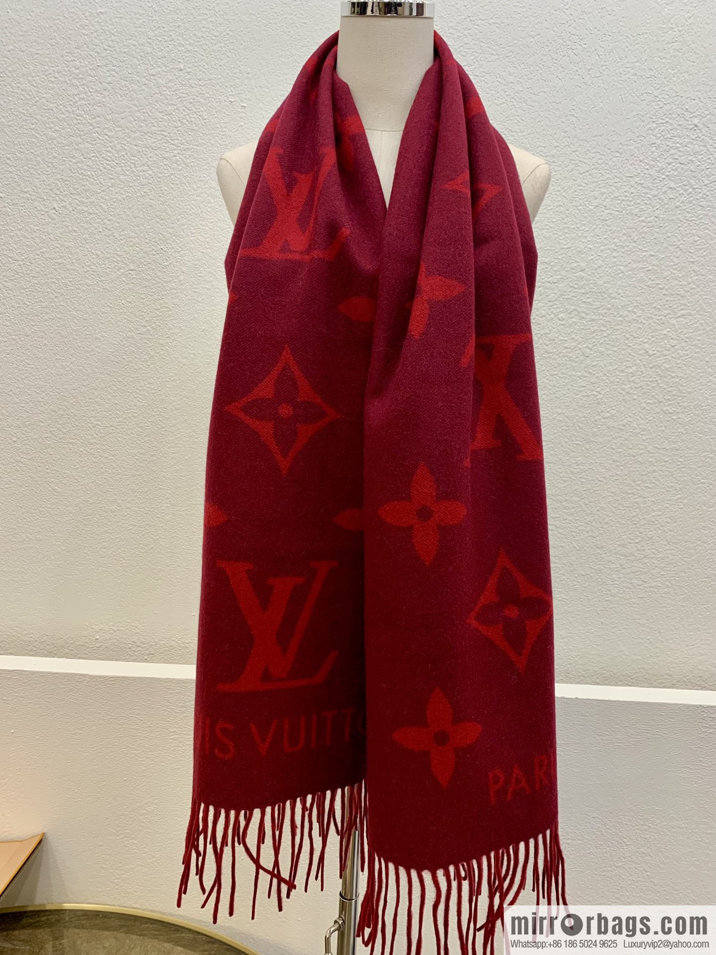 LV Louis Vuitton fringed trim 100% cashmere Reykjavik scarf M75704 #M75505 #M71040 #M71041 #M76637 #M76067