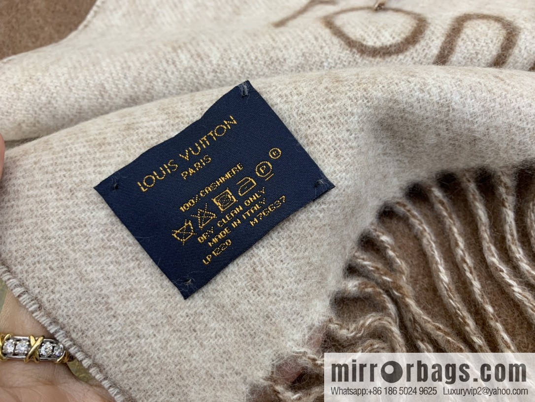 LV Louis Vuitton fringed trim 100% cashmere Reykjavik scarf M75704 #M75505 #M71040 #M71041 #M76637 #M76067
