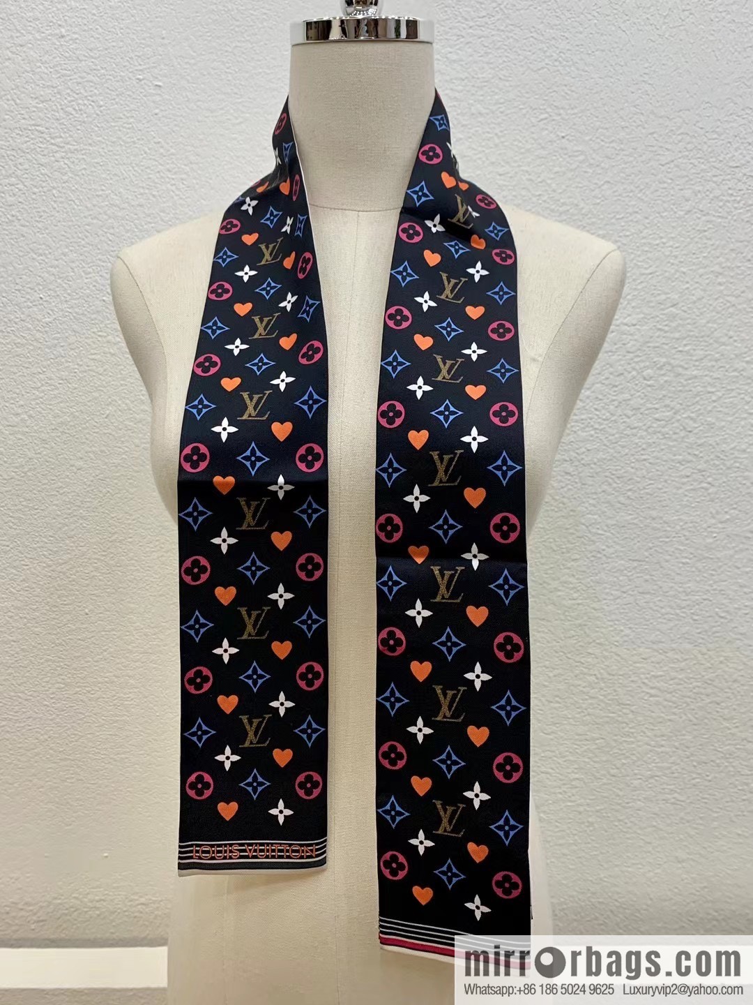 LV Louis Vuitton Monogram 100% silk hair band mp2904