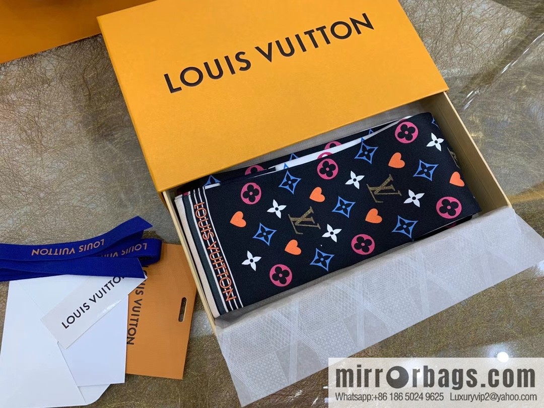 LV Louis Vuitton Monogram 100% silk hair band mp2904