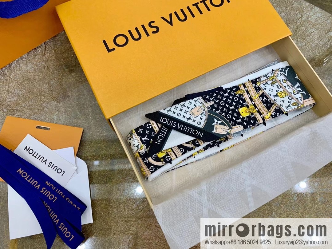 LV Louis Vuitton Monogram silk headband m76442