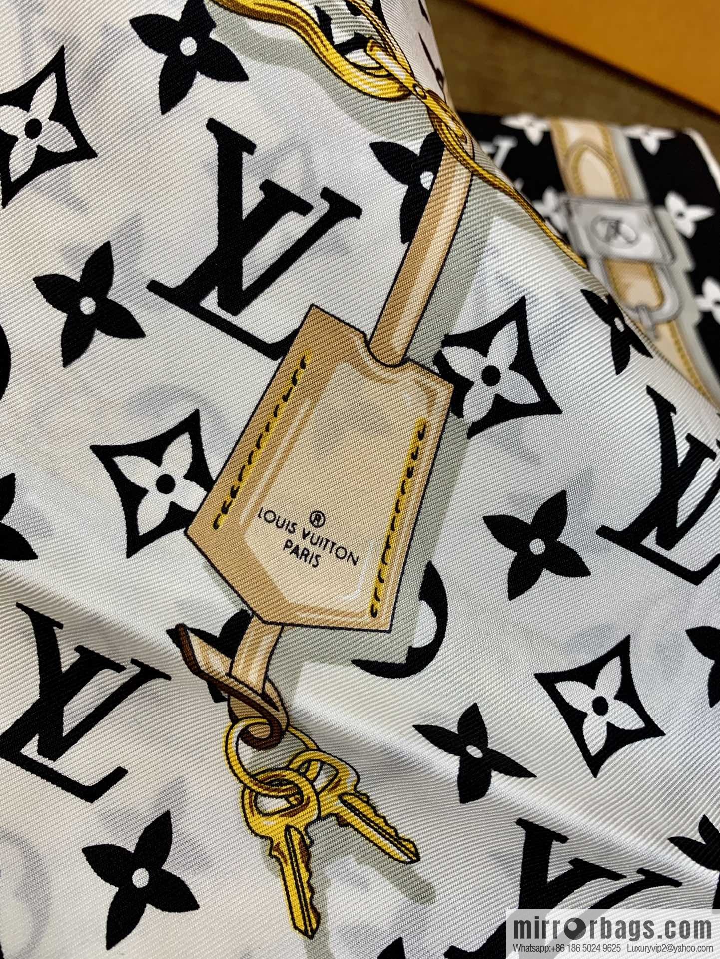 LV Louis Vuitton 100% silk twill scarf M78667 M78666 M70638