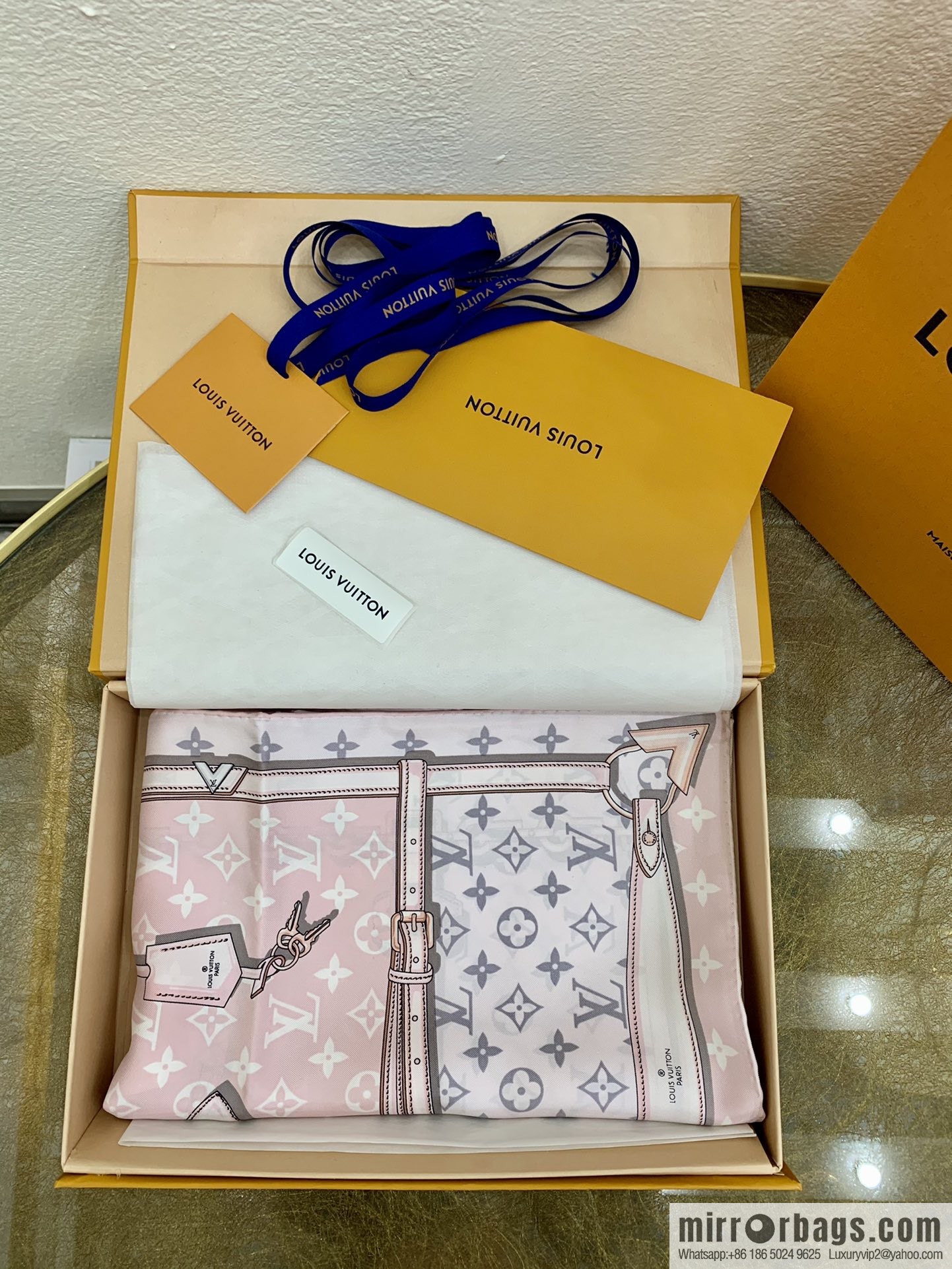 LV Louis Vuitton 100% silk twill scarf M78667 M78666 M70638