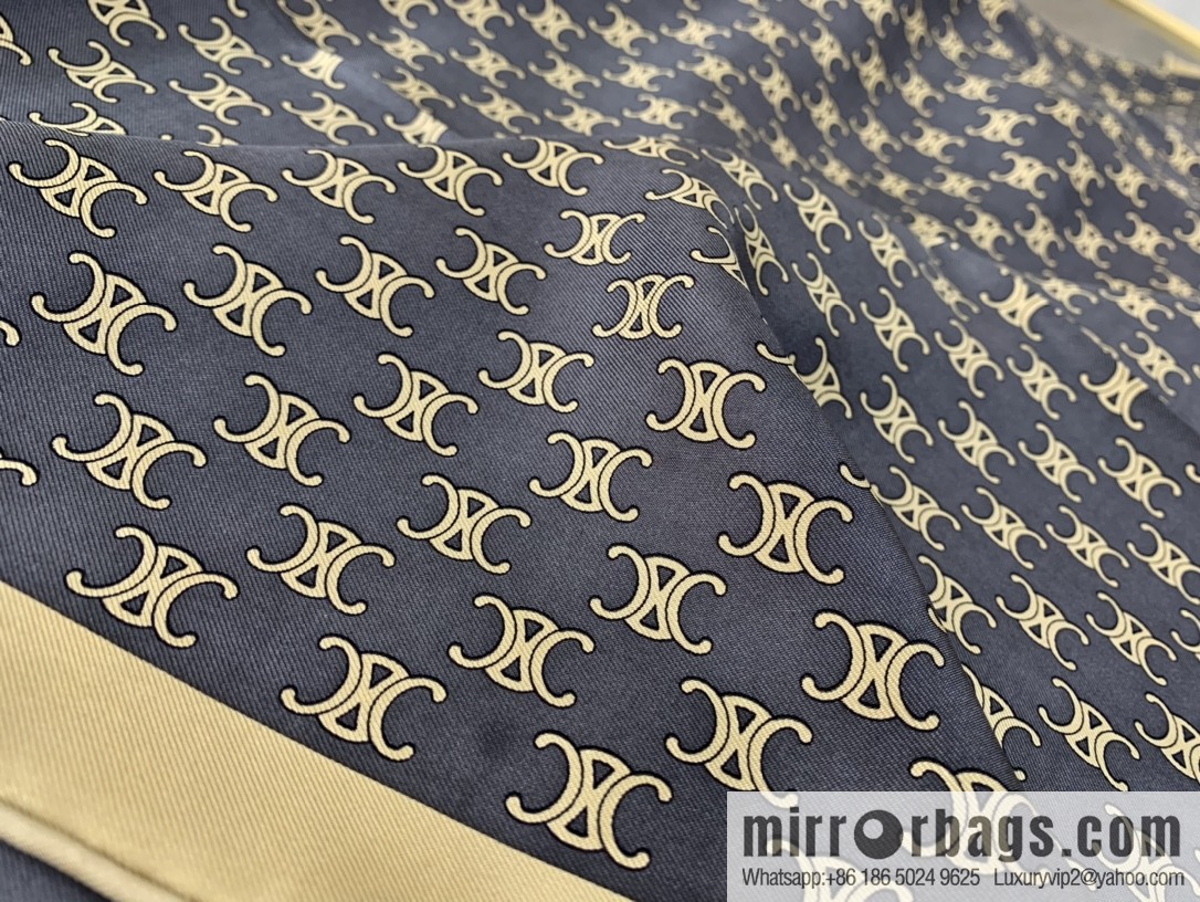 Celine triomphe silk scarf