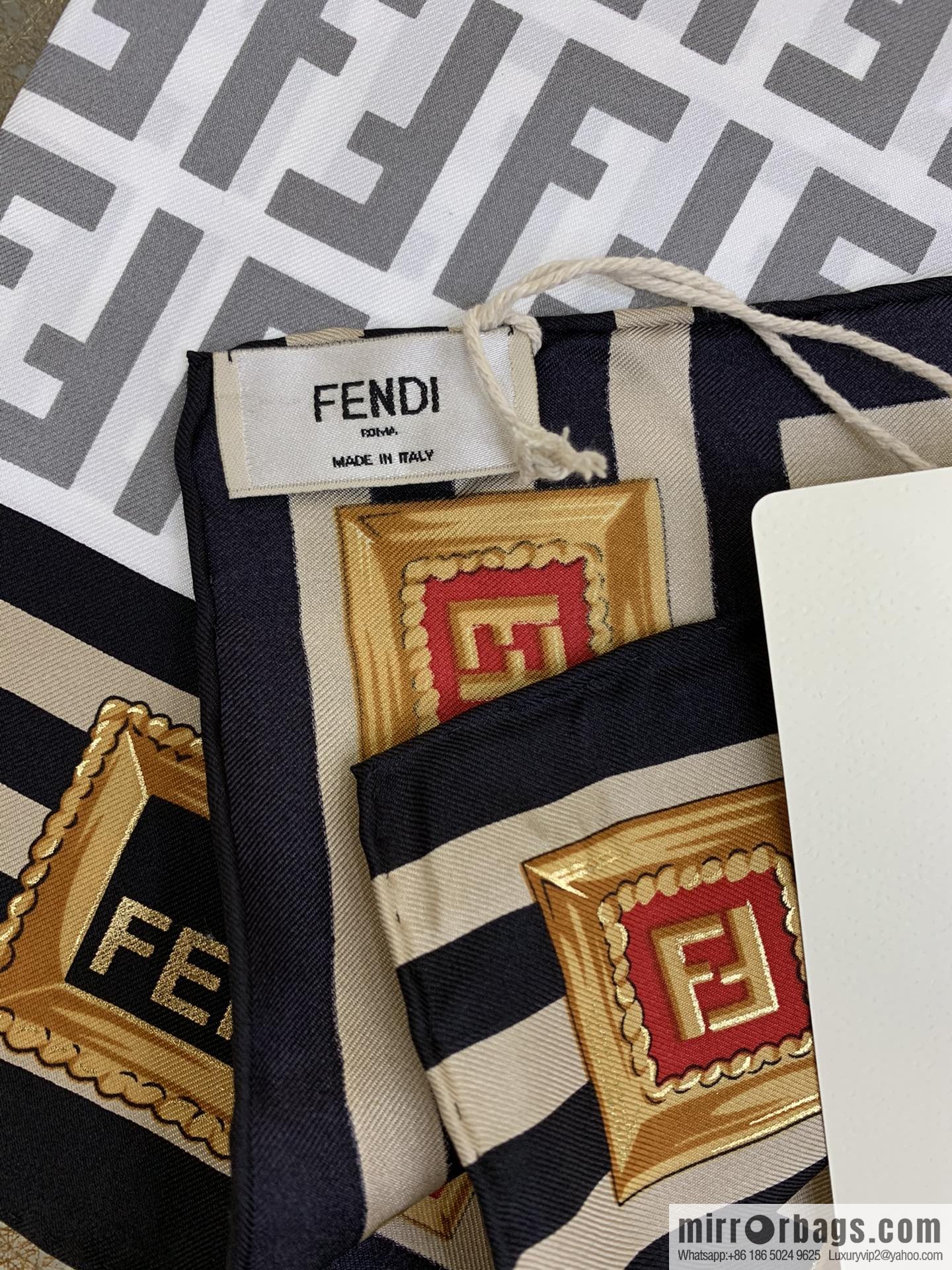 Fendi's new 100% silk scarf
