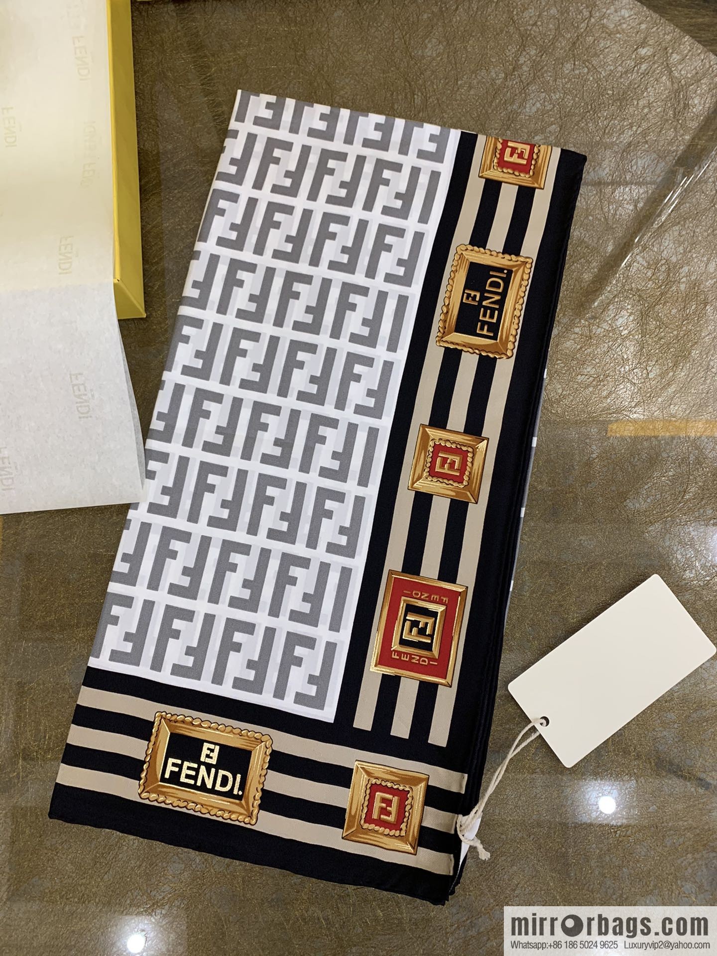 Fendi's new 100% silk scarf