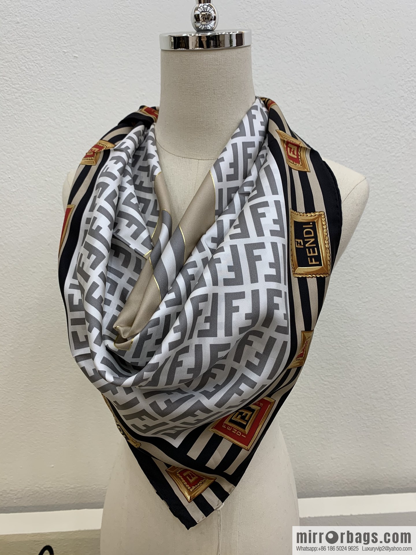 Fendi's new 100% silk scarf