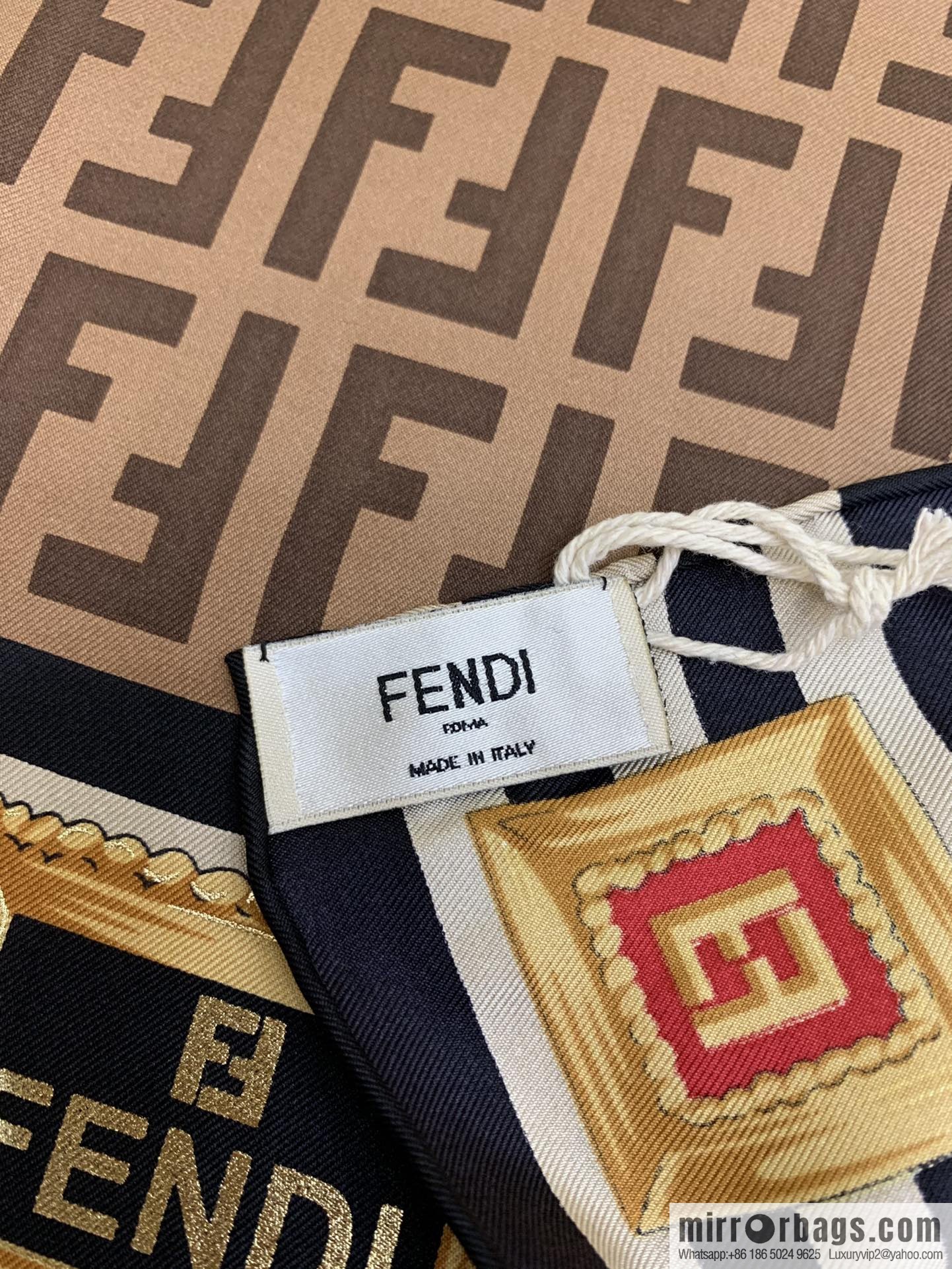 Fendi's new 100% silk scarf