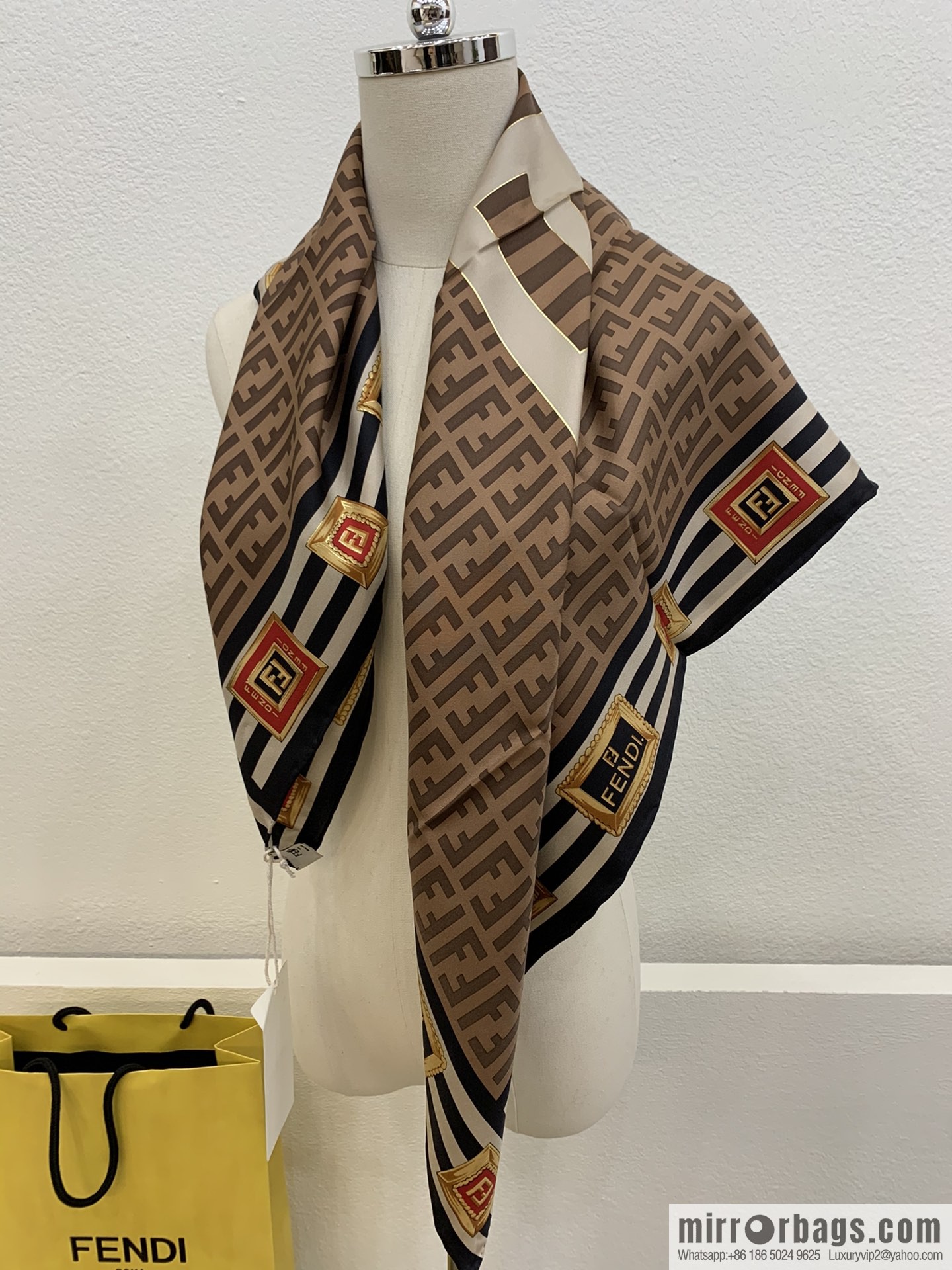Fendi's new 100% silk scarf