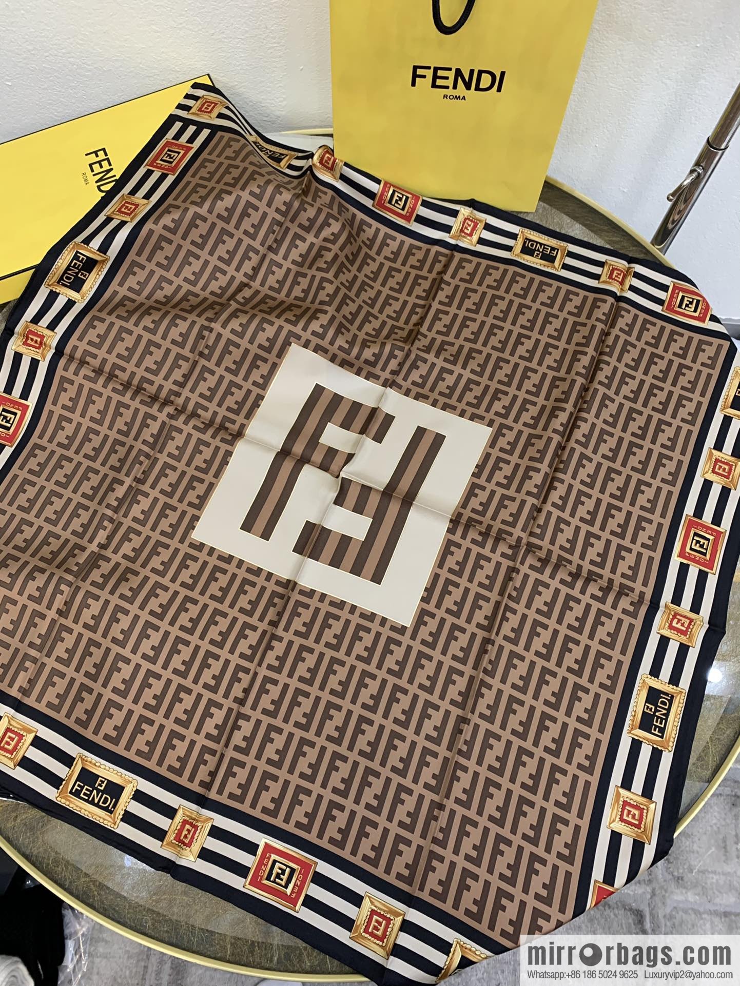 Fendi's new 100% silk scarf