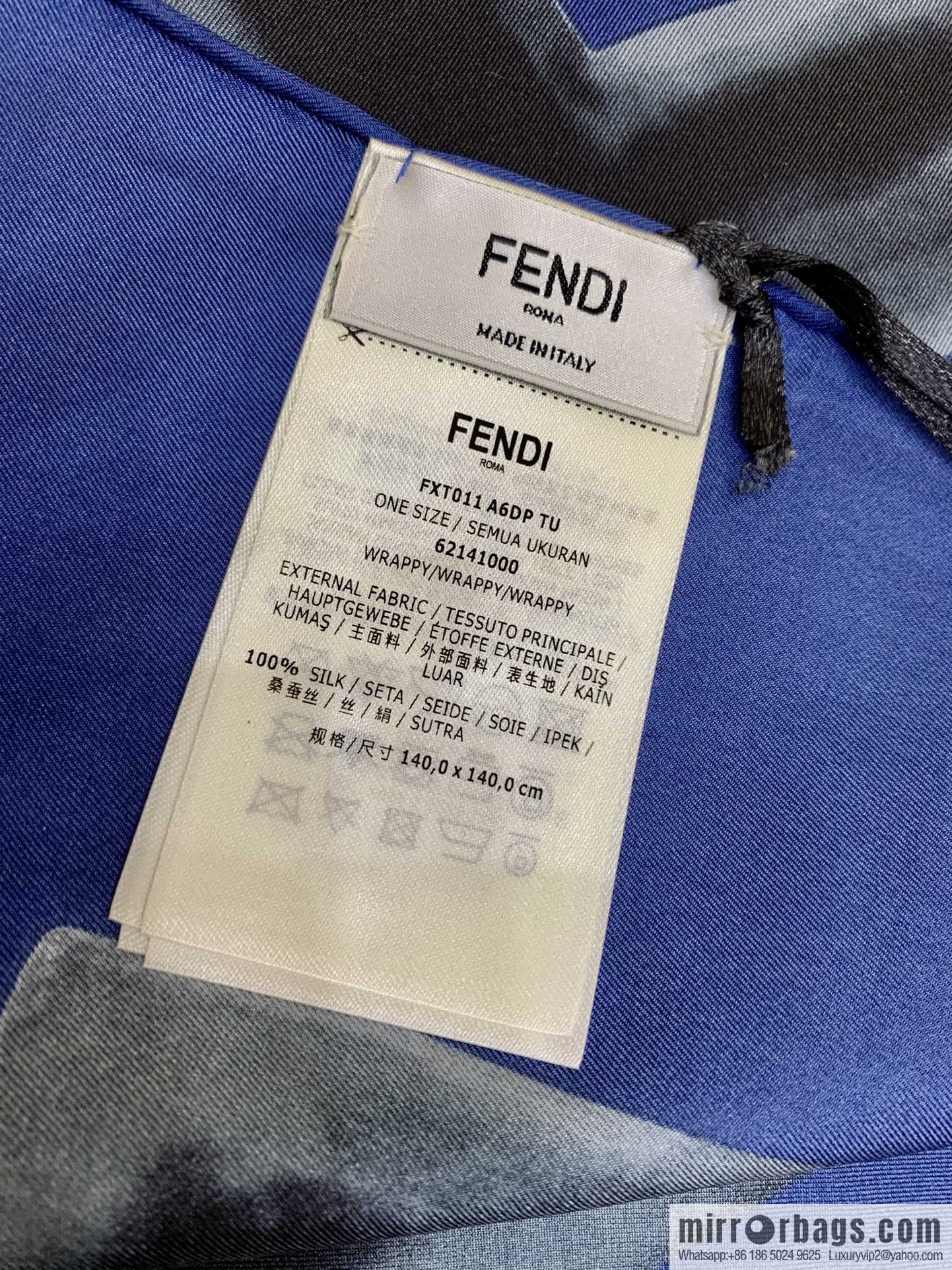 Fendi 100% imported silk scarf