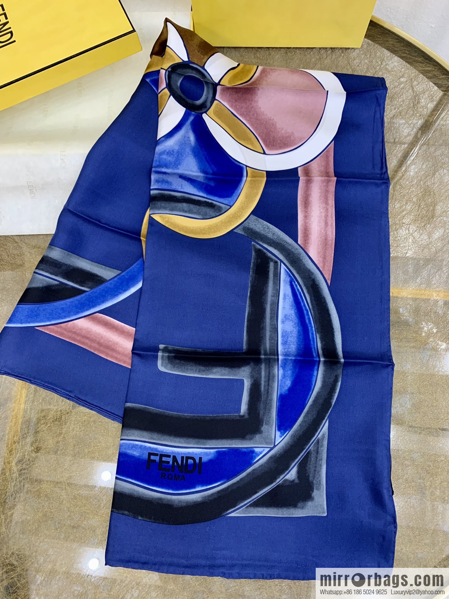 Fendi 100% imported silk scarf