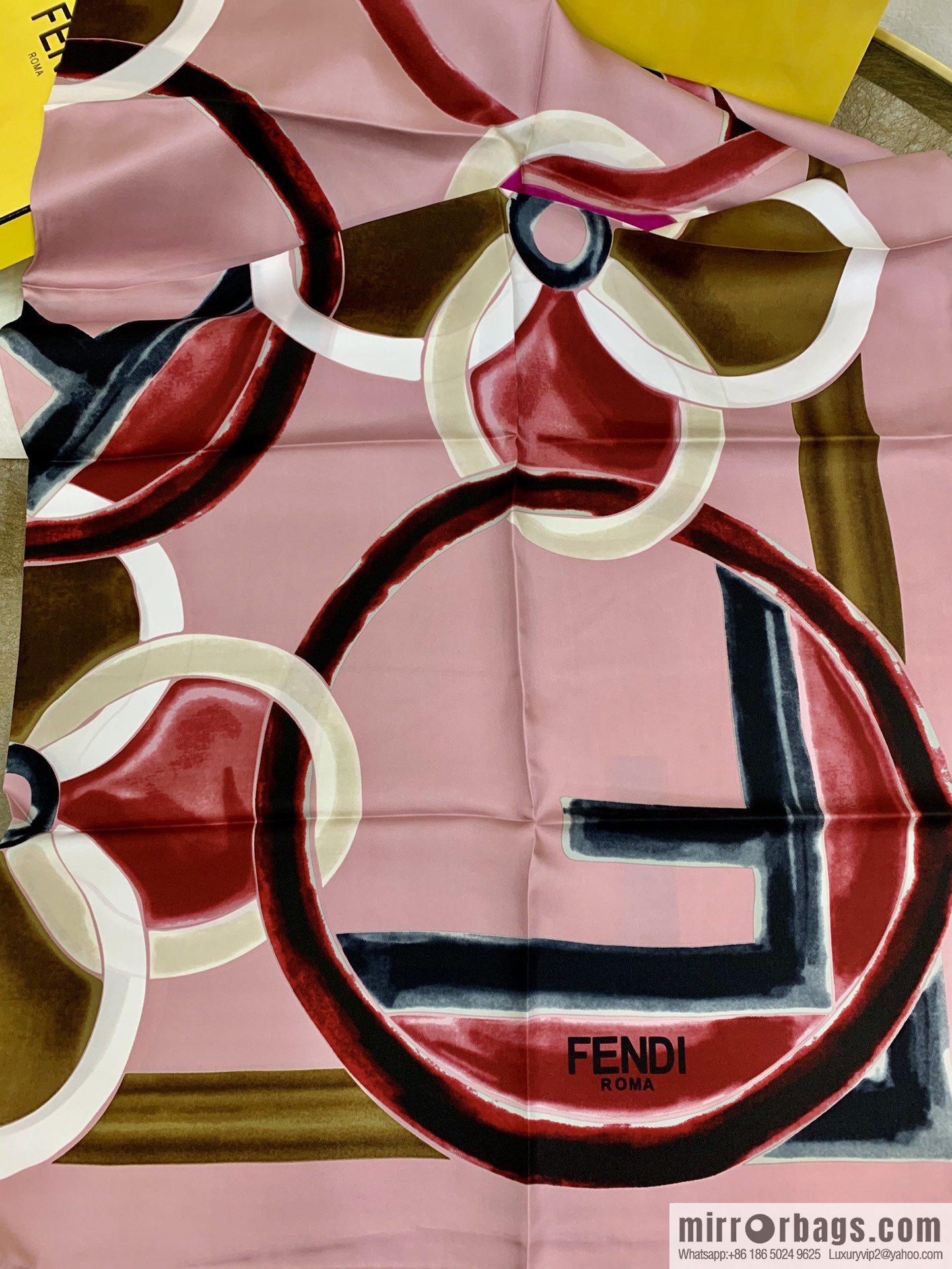 Fendi 100% imported silk scarf