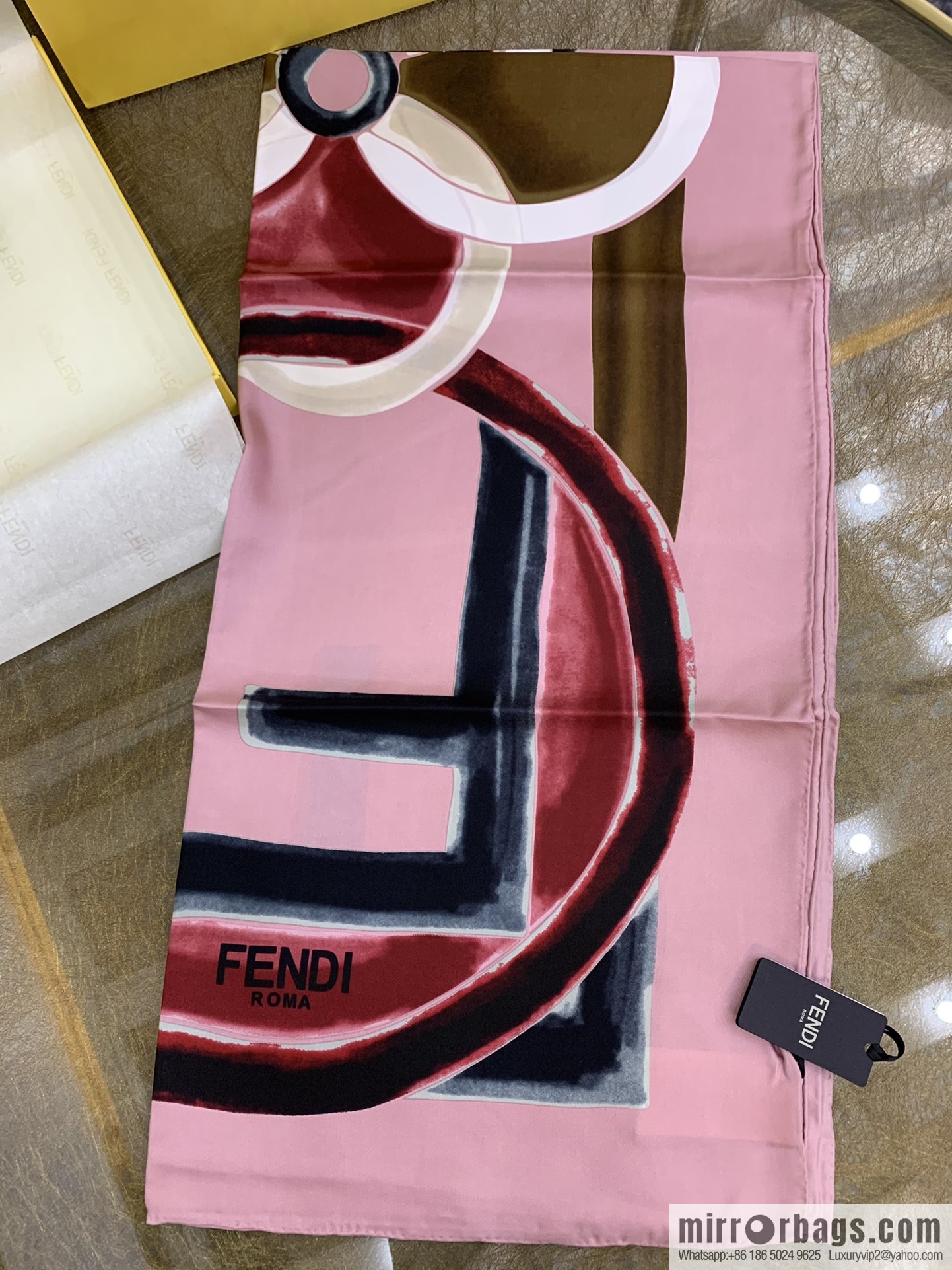 Fendi 100% imported silk scarf