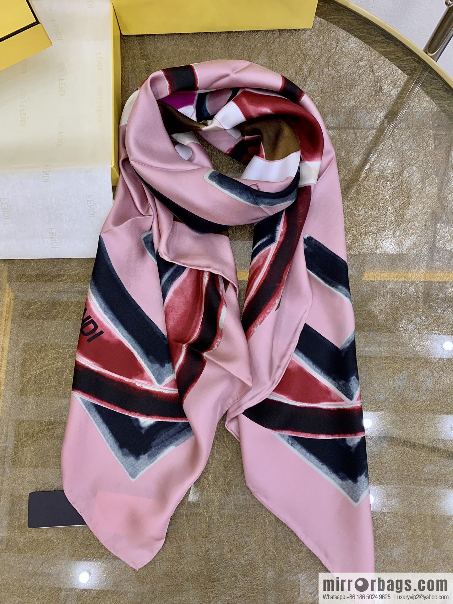 Fendi 100% imported silk scarf