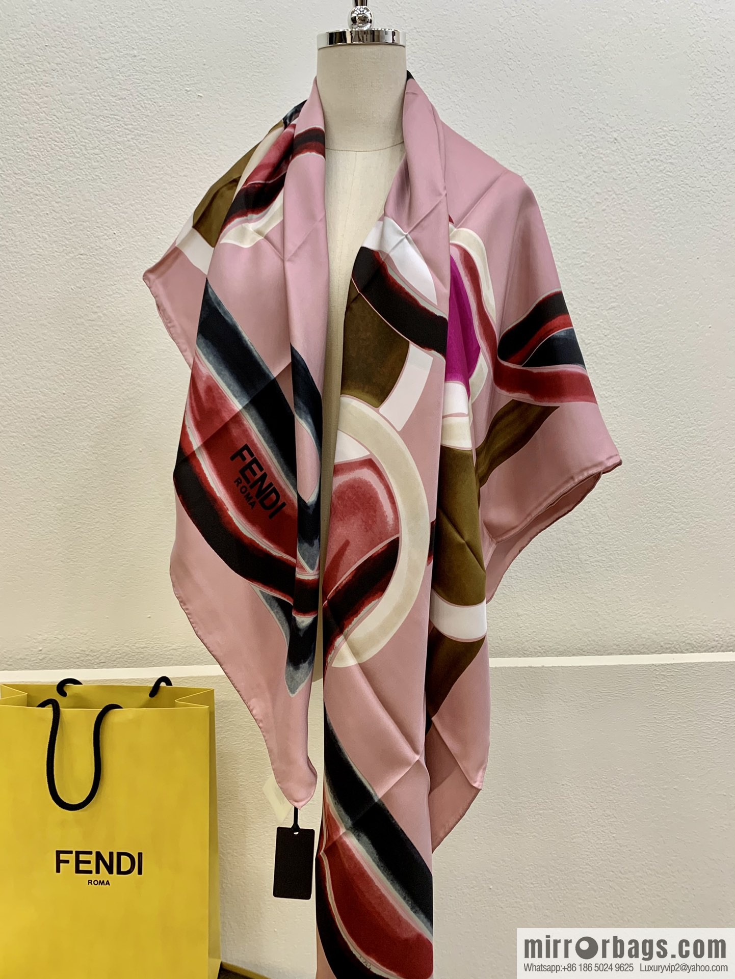Fendi 100% imported silk scarf