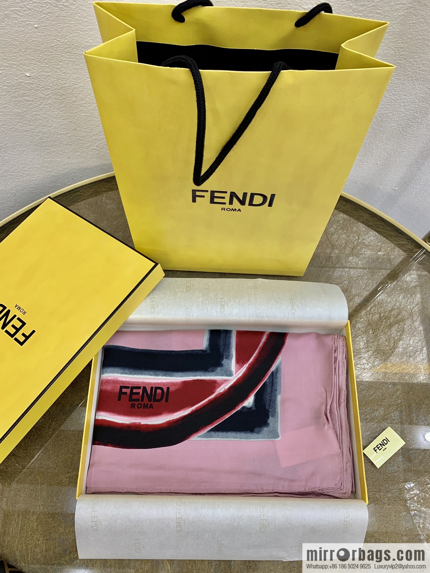 Fendi 100% imported silk scarf